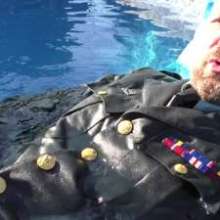 zave66: Soaking My Army Green Uniform in the Pool
