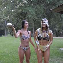 FunFilled Photography: New photoset of Hailey being pied/slimed by her roommate Mallory!