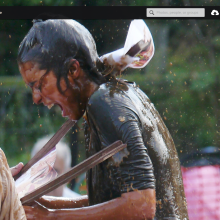 jkoshOne: Cute gravy wrestling brunette