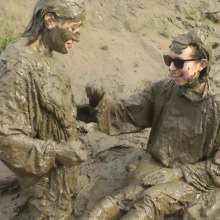 DungeonMasterOne: Green Waterproofs in the Mud with Honeysuckle and Lucia!