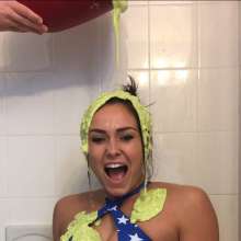 Slimed Models: Julia Nasty Green Slimed for the First Time