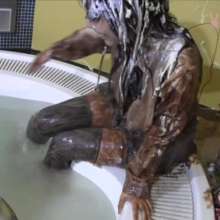 usamilk japanese cosplay: Messy Play of Japanese Cute Cosplay Girl Guri 06