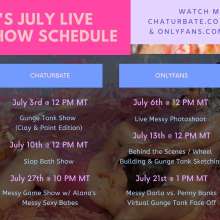 Darla DeVour: Darla's Live Gunge Tank Show (Clay and Paint Edition) Friday on Chaturbate
