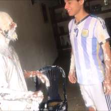 RevSlymsford: Messy Messi Football Kit 2: Daniel In Argentina Top