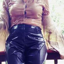 MadelineOasis: Office Slacks and Silk Blouse Soaked