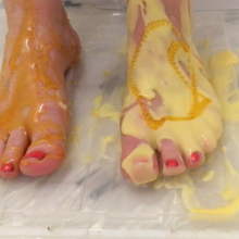 FoxWolf: Custard and Syrup, sweet sticky feet