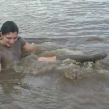 DungeonMasterOne: Shiny Nylon shorts in the mud with Maude!
