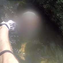 vro: Swimming with Argentina Kit + Nike Tee under Waterfalls