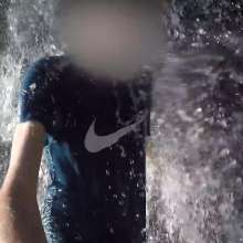 vro: Swimming with Argentina Kit + Nike Tee under Waterfalls