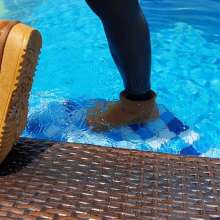 Wet_look_elena: Ugg Boots in the Pool