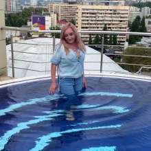 Wet_look_elena: Various Outfits in the Pool