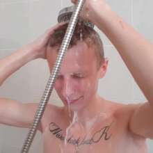 Wet Live Team: Artem Had Fun in the Bathroom and Washed His Hair