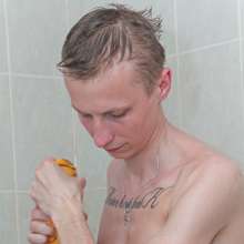 Wet Live Team: Artem Had Fun in the Bathroom and Washed His Hair