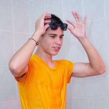 Wet Live Team: Danio Poured Buckets of Water over Himself, Shampoo!