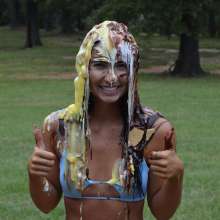 FunFilled Photography: Mallory's blue bikini mega-mess scene!