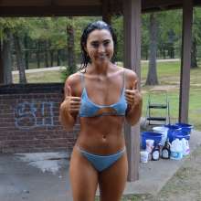 FunFilled Photography: Mallory's blue bikini mega-mess scene!