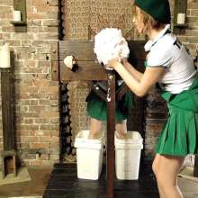 RevSlymsford: Girl Scout Kaydens Punished By Jade In The Stocks