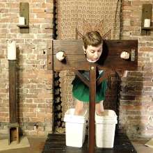 RevSlymsford: Girl Scout Kaydens Punished By Jade In The Stocks