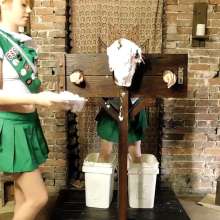 RevSlymsford: Girl Scout Kaydens Punished By Jade In The Stocks