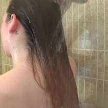 Big_Tits_Gunge: Lauren's Freezing Cold (End Of Day) Wetroom Wash-Off