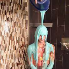 FunFilled Photography: Mallory's Yellow Bikini Messy Strip Trivia Challenge!