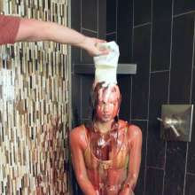 FunFilled Photography: Mallory's Yellow Bikini Messy Strip Trivia Challenge!