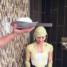 FunFilled Photography: Mallory's Yellow Bikini Messy Strip Trivia Challenge!