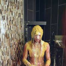 FunFilled Photography: Mallory's Yellow Bikini Messy Strip Trivia Challenge!