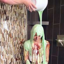 FunFilled Photography: Mallory's Yellow Bikini Messy Strip Trivia Challenge!