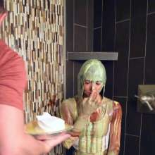 FunFilled Photography: Mallory's Yellow Bikini Messy Strip Trivia Challenge!