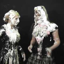 RevSlymsford: Messy Jessie and Cherry In Another Cherry Challenge: Rps Pie