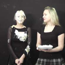 RevSlymsford: Messy Jessie and Cherry In Another Cherry Challenge: Rps Pie