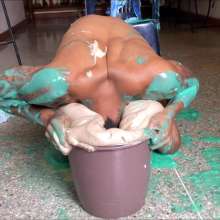 RevSlymsford: Evil Nicolette Femdom Tortures Rafa With Spit and Mess