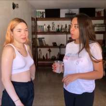 RevSlymsford: Evil Nicolette Femdom Tortures Rafa With Spit and Mess