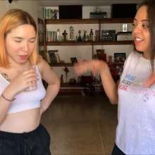 RevSlymsford: Evil Nicolette Femdom Tortures Rafa With Spit and Mess
