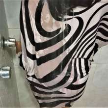 MadelineOasis: Clara's Zebra Dress Shower Hand Job