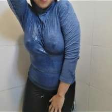 MadelineOasis: Lolita's Braless Shower in a Tight Top and Yoga Pants