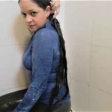 MadelineOasis: Lolita's Braless Shower in a Tight Top and Yoga Pants