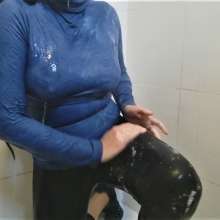 MadelineOasis: Lolita's Braless Shower in a Tight Top and Yoga Pants