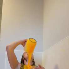 WAMfuns Messy Forfeits: Queen Peach Football Shirt Gunging