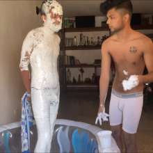 RevSlymsford: Saul Tied Up and Marshmallow Creamed For Losing A Bet