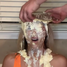 Slimed Models: Scarlett Gets an Absolutely Disgusting Pie in the Face