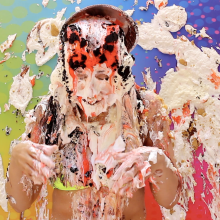 PieZone: New Model Lana Gets Cool Whip Pied in Her Bikini!