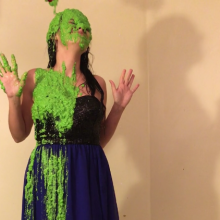 Slimed Models: Sera Gets Nasty Green Slimed in a Prom Dress!  Now on $25 Patreon Tier