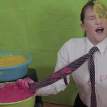 lovingmessy4you: Slime and Smart Girl with Tie and Shirt