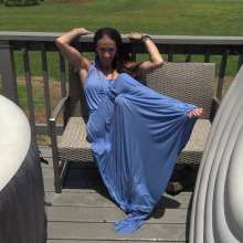 Jayce: The Maid of Honor?  Wets the Dress and Its Perfect!