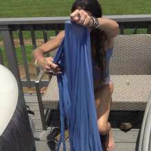 Jayce: The Maid of Honor?  Wets the Dress and Its Perfect!