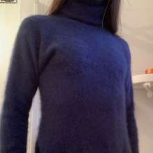 ombreflou: messy angora turtleneck