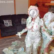 SlapstickBabes: Two Sister Pie Fight