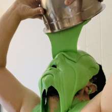 BatmanBeginsRules: Glopped and Slopped w/ Green Slime and Pies